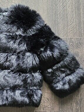 Black Faux Fur Jacket